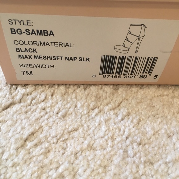 BCBGeneration black mesh ankle boots - Picture 6 of 8